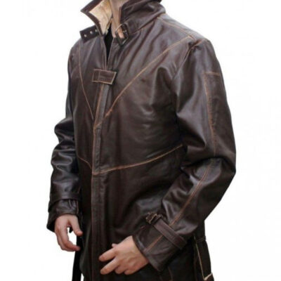 Aiden Pearce Watch Dogs Leather Coat Aiden Pearce Watch Dogs Distressed Brown Leather Coat