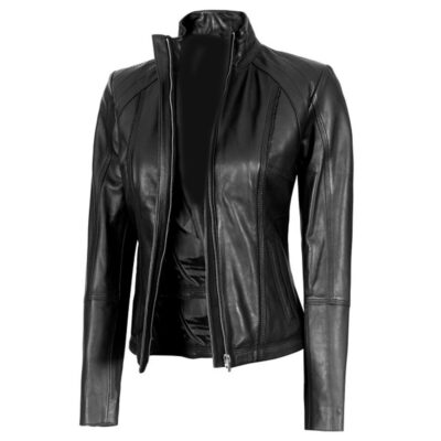 Emma Watson Black Leather Jacket