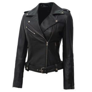 Furious 7 Michelle Rodriguez Jacket Women's Stylish Black Leather Jacket