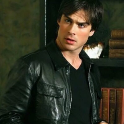 Men's Black Leather Jacket