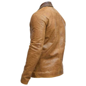 Mens Western Brown Leather Jacket