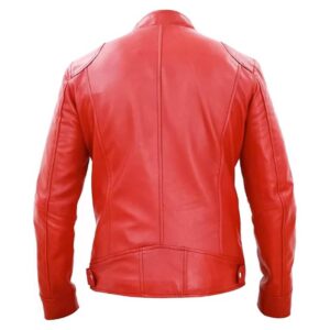 Mens Real Leather Jacket Cafe Racer Vintage Retro Bomber Winter Black Genuine Leather Jacket
