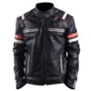 Men's Cafe Racer Black Retro Leather Jacket