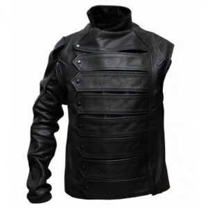 Captain America Bucky Leather Jacket The Winter Soldier
