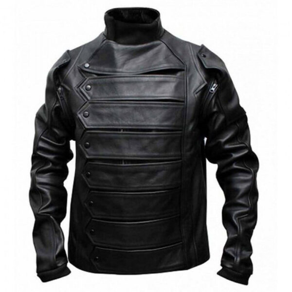 Captain America Bucky Leather Jacket The Winter Soldier