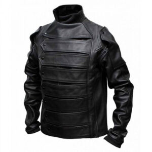 Captain America Bucky Leather Jacket The Winter Soldier