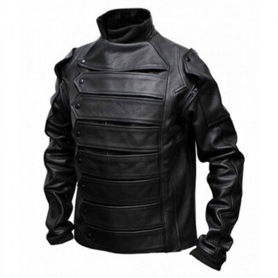 Captain America Bucky Leather Jacket The Winter Soldier