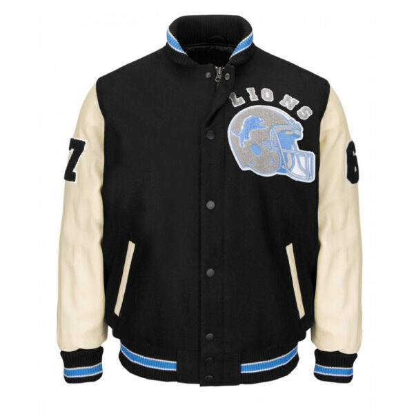 Detroit Lions Jacket Beverly Hills Cop Leather Jacket Detroit Lions Wool Jacket Beverly Hills Cop Wool Varsity Jacket