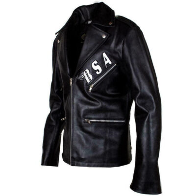 BSA Rockers Revenge Black Leather Jacket George Michael