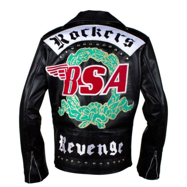 BSA Rockers Revenge Black Leather Jacket George Michael