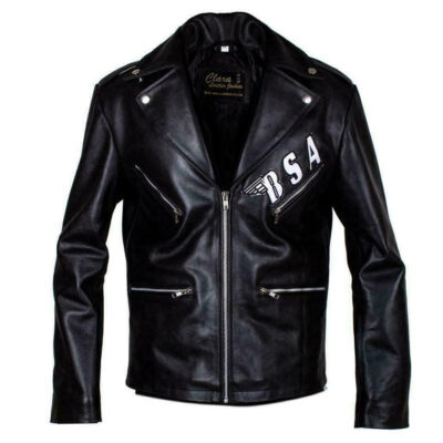 BSA Rockers Revenge Black Leather Jacket George Michael