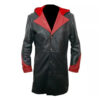 Devil May Cry Leather Coat With Hoodie Game Residential Evil