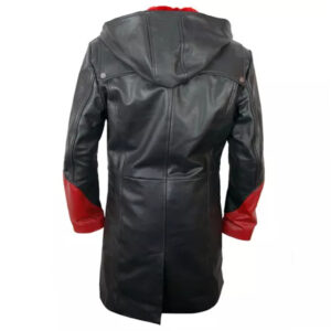 Devil May Cry Leather Coat With Hoodie Game Residential Evil