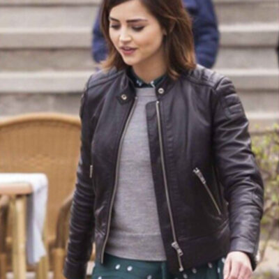 Doctor Who Clara Oswald Leather Jacket Black Clara Leather Jacket women Jenna Coleman