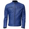 Men Club Retro Royal Blue Leather Jacket