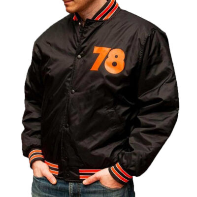 Men's Black Bomber 78 Halloween Jacket Men's Black Bomber 78 Jacket
