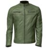 Men's Club Retro Green Leather Jacket
