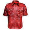 Men's Police Uniform Crocodile Red Jacket
