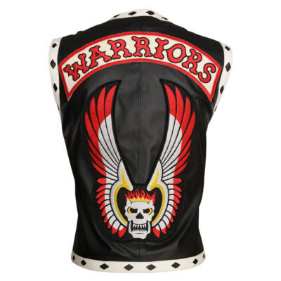 Men's Black Leather Vest