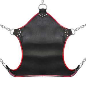 BDSM Fun Bondage Real Black Leather Sex Swing