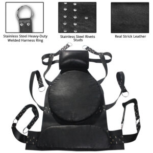 Heavy Duty Leather BDSM Sex Swing Fetish Screamer Sex Sling VIP black leather sex swing sling