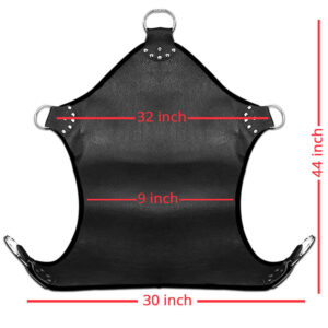 Black Leather Heavy Duty Adult Sex Sling Swing