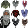 100% Cotton Shemagh Scarf Arab Palestinian Keffiyeh Military Tactical Desert Head Neck Wrap Unisex for both Men and Women