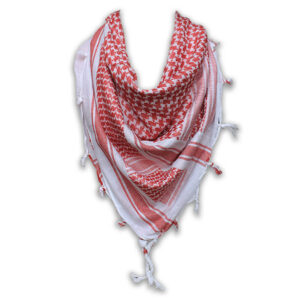 100% Cotton Shemagh Scarf Arab Palestinian Keffiyeh Military Tactical Desert Head Neck Wrap Unisex for both Men and Women