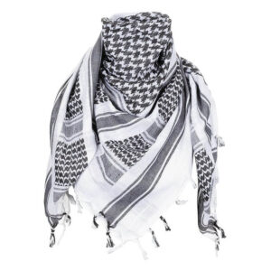 100% Cotton Shemagh Scarf Arab Palestinian Keffiyeh Military Tactical Desert Head Neck Wrap Unisex for both Men and Women