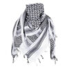 White Black Palestinian Keffiyeh Scarf