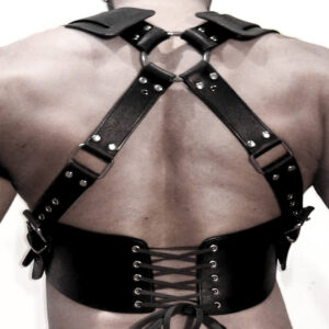Men's Body Chest Leather Harness Belt Fashion Bondage Punk Bust Shoulder Strap