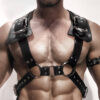 Men's Body Chest Leather Harness Belt Fashion Bondage Punk Bust Shoulder Strap