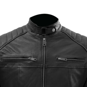 Men's Vintage Black Leather Jacket