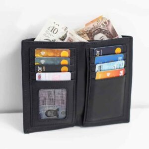 black leatther wallet new