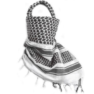 Alternative view of Palestinian Keffiyeh UK White Scarf Shemagh Unisex