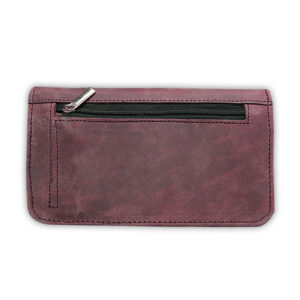 Real Vintage Leather Tobacco Pouch UK Vintage Maroon