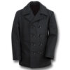 Men's Navy Classic Black Wool Peacoat