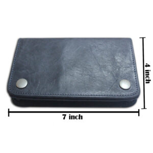 Real Vintage Leather Tobacco Pouch UK Vintage Blue