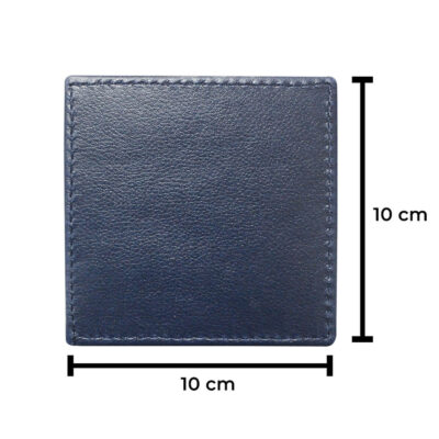 Square Tea Leather Coasters Pack Of 6 With Holder For Bar, Home, Office, Non-slip, Heat Resistant Coasters, Bar Coasters, Drink Coasters