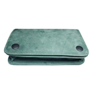 Real Vintage Leather Tobacco Pouch UK Vintage Green