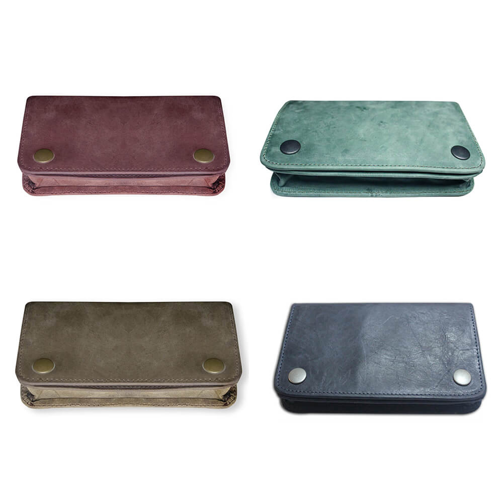 Real Vintage Leather Tobacco Pouch UK Vintage Blue, Vintage Brown, Vintage Green, Vintage Maroon