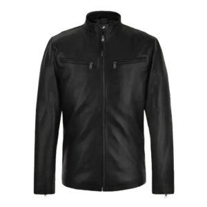Henry Cavill Black Biker Leather Jacket