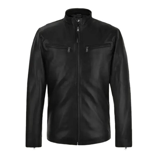 Henry Cavill Black Biker Leather Jacket