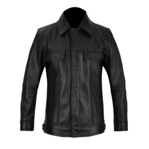 Justin Timberlake Black Leather Jacket