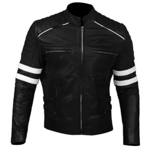 Men's Cafe Racer Retro Leather Jacket