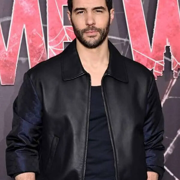 Tahar Rahim Madame Web Leather Jacket