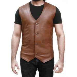 Mens Classic Traditional Brown Waistcoat