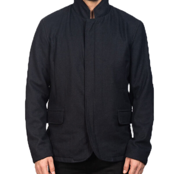 Mens New Black Wool Jacket