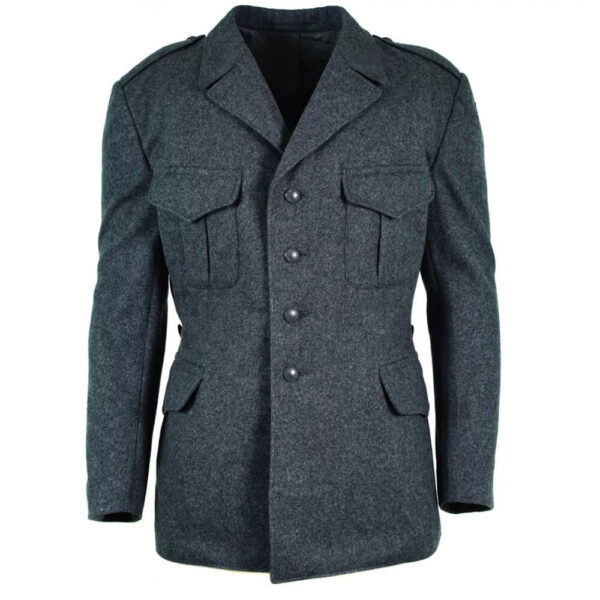 Swiss Army Grey Wool Coat