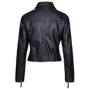 Women's Black Leather Jacket – Modern Style